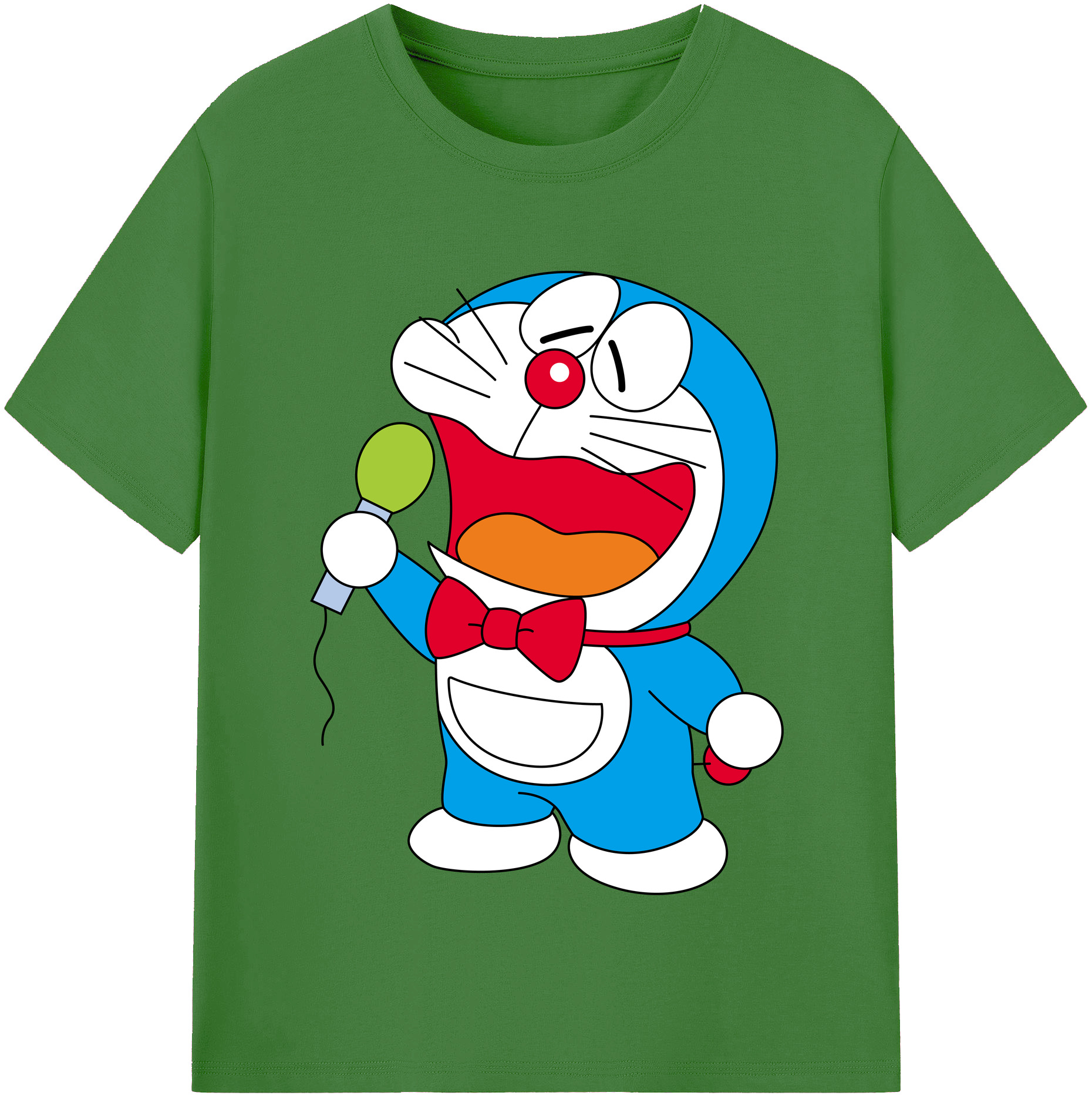 （画像用） ドラえもん Doraemon レディースカジュアルプリントTシャツ（綿100％）